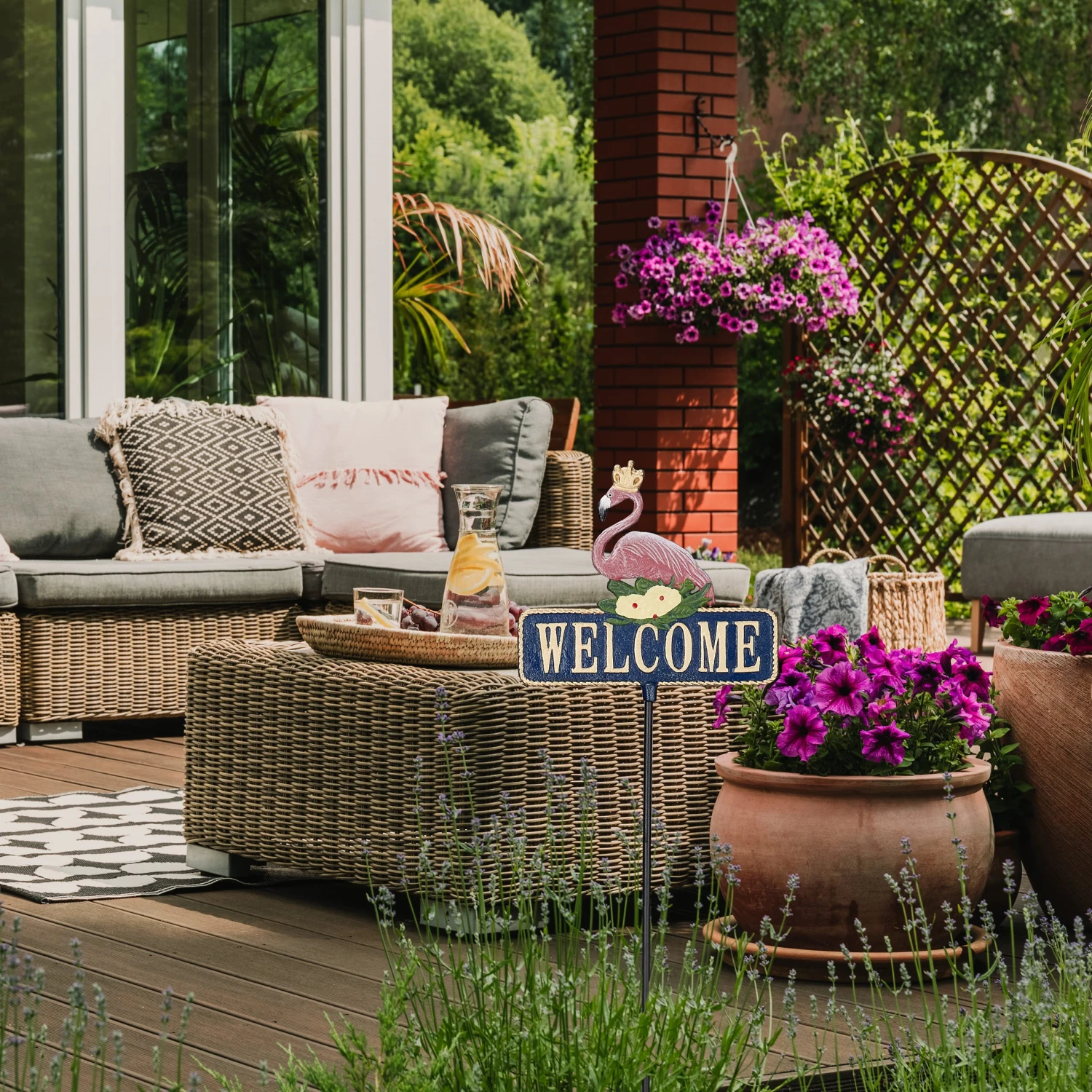 Gartenstecker "Welcome" In Bunt - (B)26,5 X (H)92 Cm 4 Gartenstecker "Welcome" In Bunt - (B)26,5 X (H)92 Cm – Bild 2