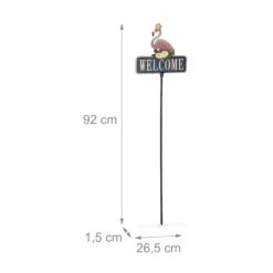 Gartenstecker "Welcome" In Bunt - (B)26,5 X (H)92 Cm 13 Gartenstecker "Welcome" In Bunt - (B)26,5 X (H)92 Cm -Heimdekoration relaxdays gartenstecker welcome in bunt b 26 5 x h 92 cm 3