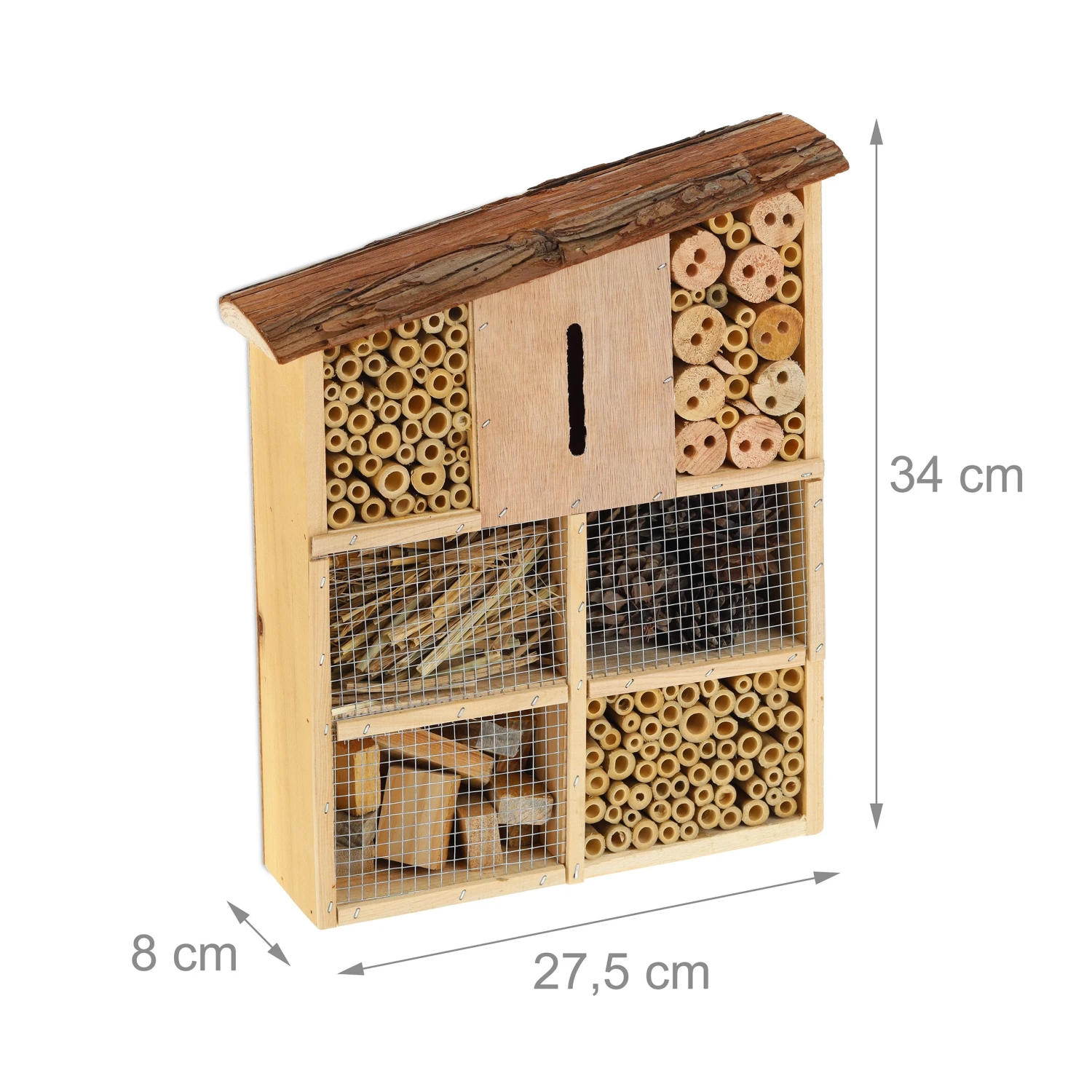 Insektenhotel In Natur - (B)27,5 X (H)34 X (T)8 Cm 6 Insektenhotel In Natur - (B)27,5 X (H)34 X (T)8 Cm – Bild 4