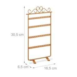 Ohrringhalter In Bronze - (B)16,5 X (H)30,5 X (T)6,5 Cm 13 Ohrringhalter In Bronze - (B)16,5 X (H)30,5 X (T)6,5 Cm -Heimdekoration relaxdays ohrringhalter in bronze b 16 5 x h 30 5 x t 6 5 cm 3