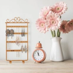 Ohrringhalter In Bronze - (B)16,5 X (H)30,5 X (T)6,5 Cm 14 Ohrringhalter In Bronze - (B)16,5 X (H)30,5 X (T)6,5 Cm -Heimdekoration relaxdays ohrringhalter in bronze b 16 5 x h 30 5 x t 6 5 cm 4