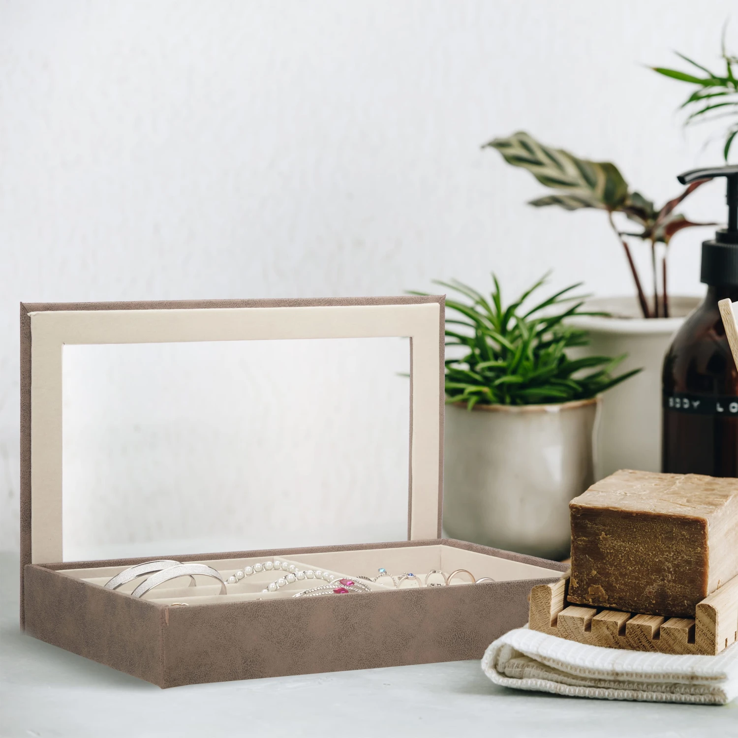 Schmuckkästchen In Braun - (B)30 X (H)5 X (T)21 Cm 4 Schmuckkästchen In Braun - (B)30 X (H)5 X (T)21 Cm – Bild 2