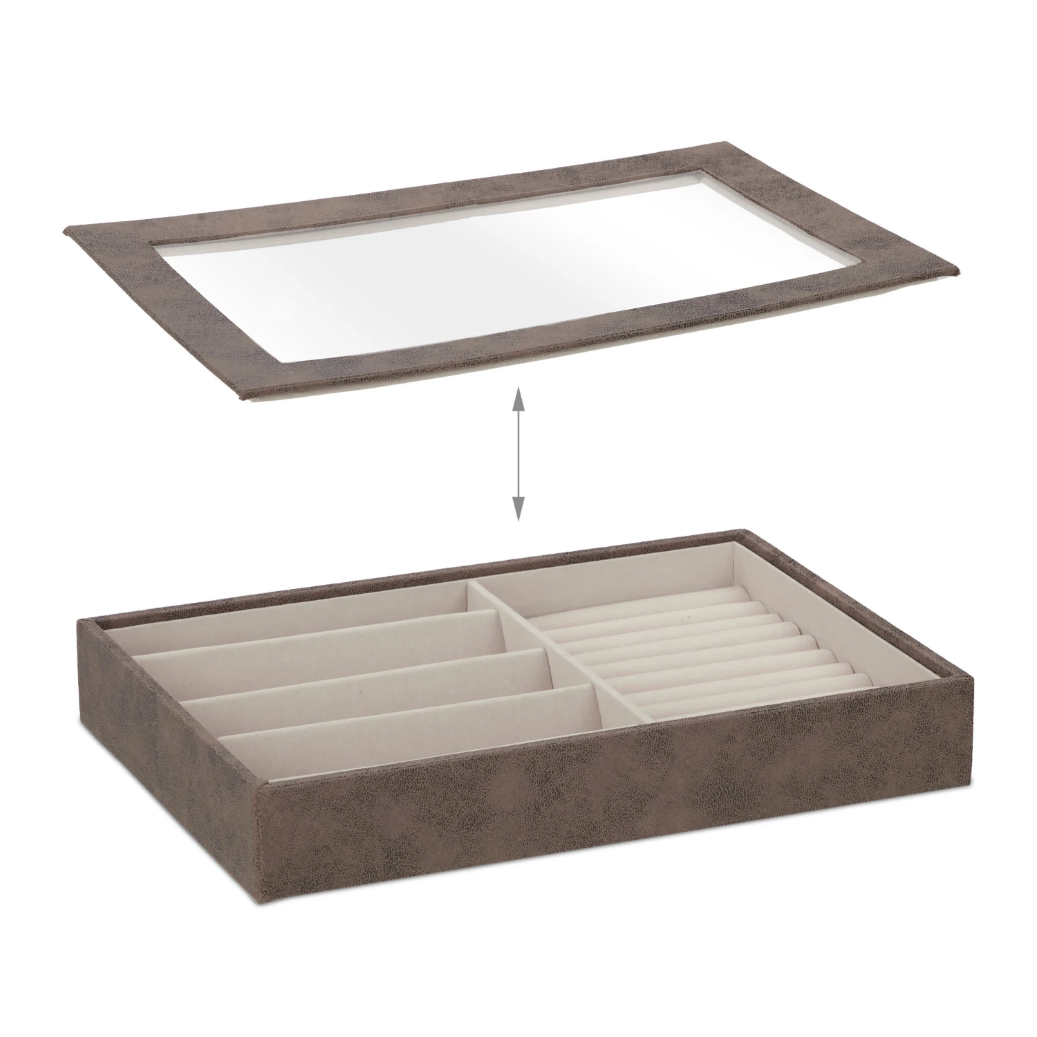 Schmuckkästchen In Braun - (B)30 X (H)5 X (T)21 Cm 8 Schmuckkästchen In Braun - (B)30 X (H)5 X (T)21 Cm – Bild 6