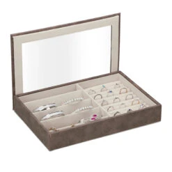 Schmuckkästchen In Braun - (B)30 X (H)5 X (T)21 Cm 17 Schmuckkästchen In Braun - (B)30 X (H)5 X (T)21 Cm -Heimdekoration relaxdays schmuckkastchen in braun b 30 x h 5 x t 21 cm 7