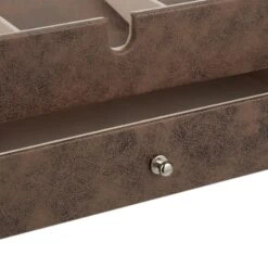 Schmuckkästchen In Braun - (B)34 X (H)13 X (T)31 Cm -Heimdekoration relaxdays schmuckkastchen in braun b 34 x h 13 x t 31 cm 5