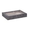 Schmuckkästchen In Grau - (B)30 X (H)5 X (T)21 Cm -Heimdekoration relaxdays schmuckkastchen in grau b 30 x h 5 x t 21 cm