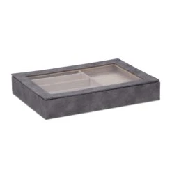 Schmuckkästchen In Grau - (B)30 X (H)5 X (T)21 Cm