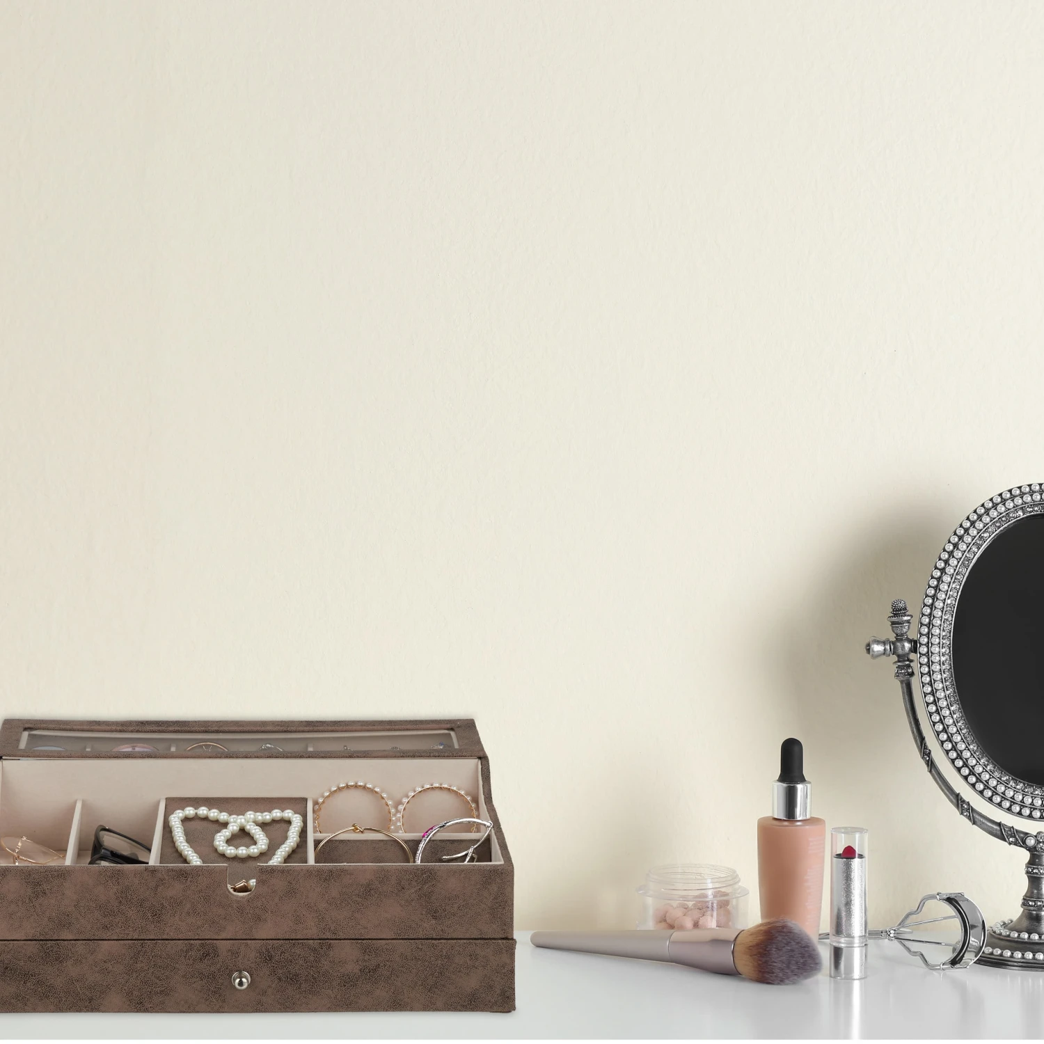 Schmuckkästchen In Grau - (B)34 X (H)13 X (T)31 Cm 7 Schmuckkästchen In Grau - (B)34 X (H)13 X (T)31 Cm – Bild 5