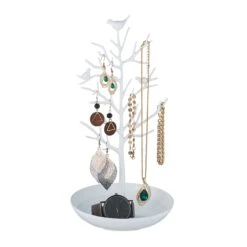 Schmuckständer "Baum" In Weiß -Heimdekoration relaxdays schmuckstander baum in weiss 7