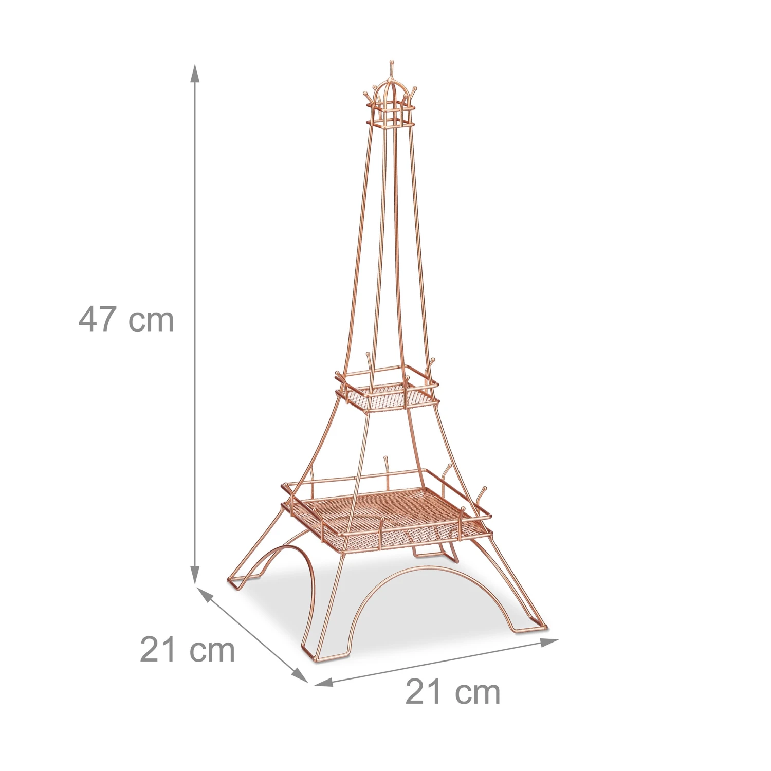 Schmuckständer "Eiffelturm" In Roségold - (H)47 Cm 6 Schmuckständer "Eiffelturm" In Roségold - (H)47 Cm – Bild 4