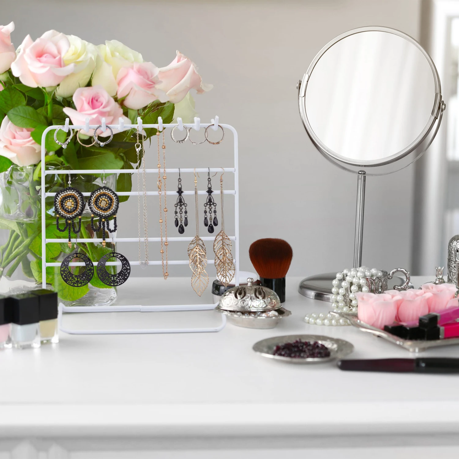 Schmuckständer In Schwarz - (B)20x (H)21 X (T)10 Cm 7 Schmuckständer In Schwarz - (B)20x (H)21 X (T)10 Cm – Bild 5