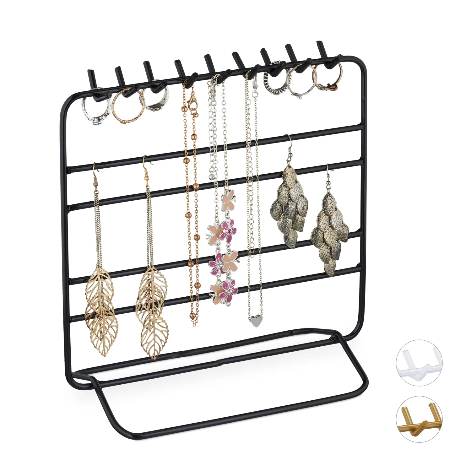 Schmuckständer In Schwarz - (B)20x (H)21 X (T)10 Cm 10 Schmuckständer In Schwarz - (B)20x (H)21 X (T)10 Cm – Bild 8