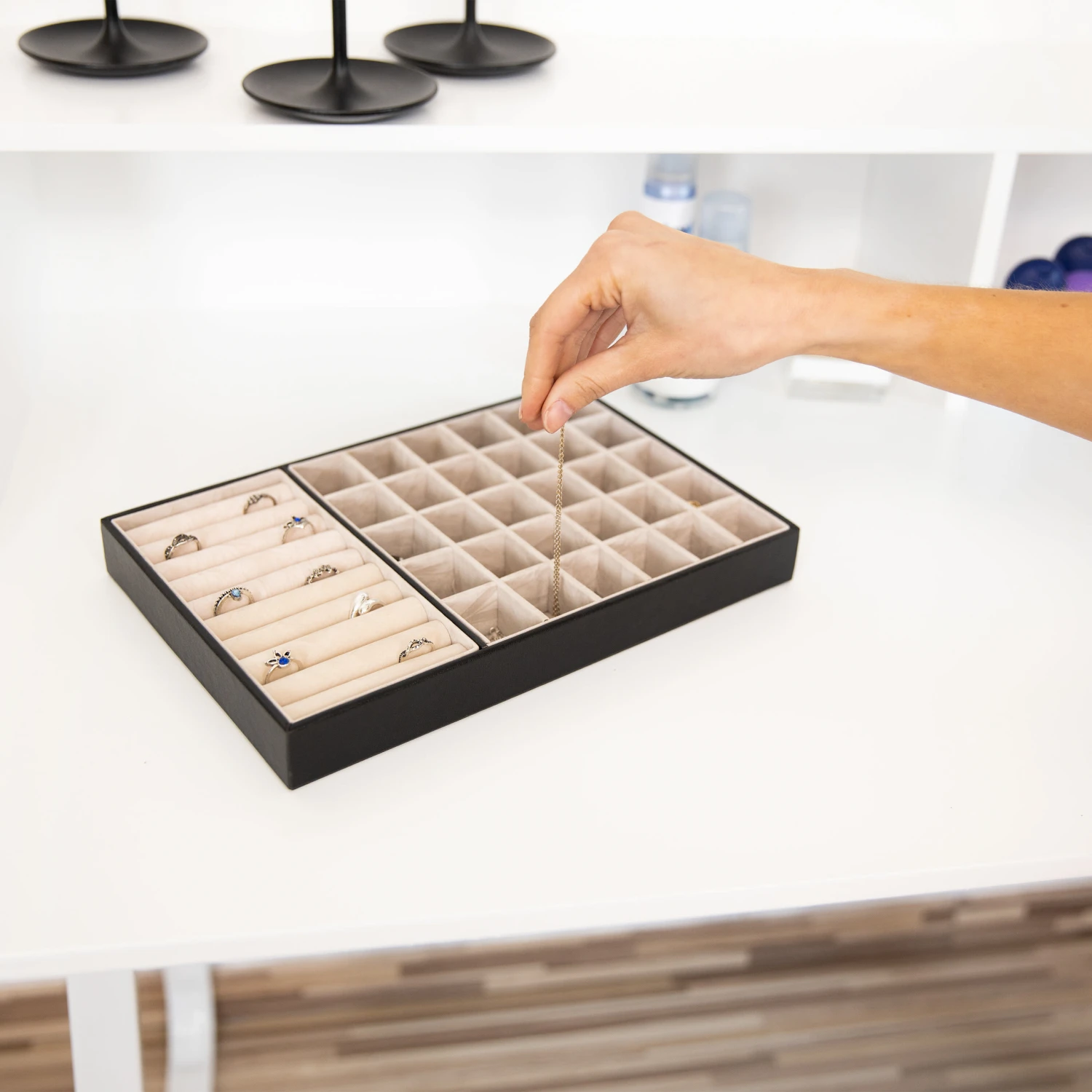 Schmucktablett In Schwarz 4 Schmucktablett In Schwarz – Bild 2