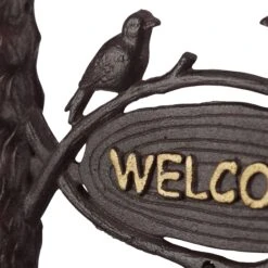 Türglocke Welcome In Dunkelbraun -Heimdekoration relaxdays turglocke welcome in dunkelbraun 6