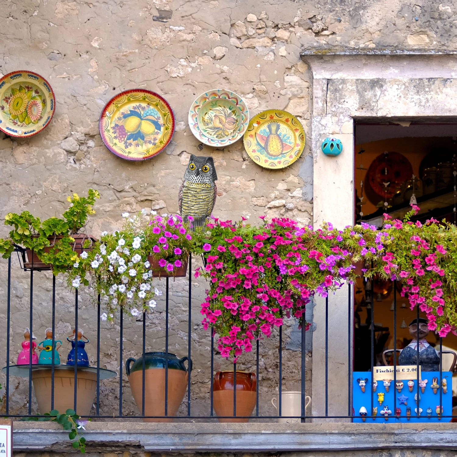 Vogelschreck Eule In Bunt 7 Vogelschreck Eule In Bunt – Bild 5