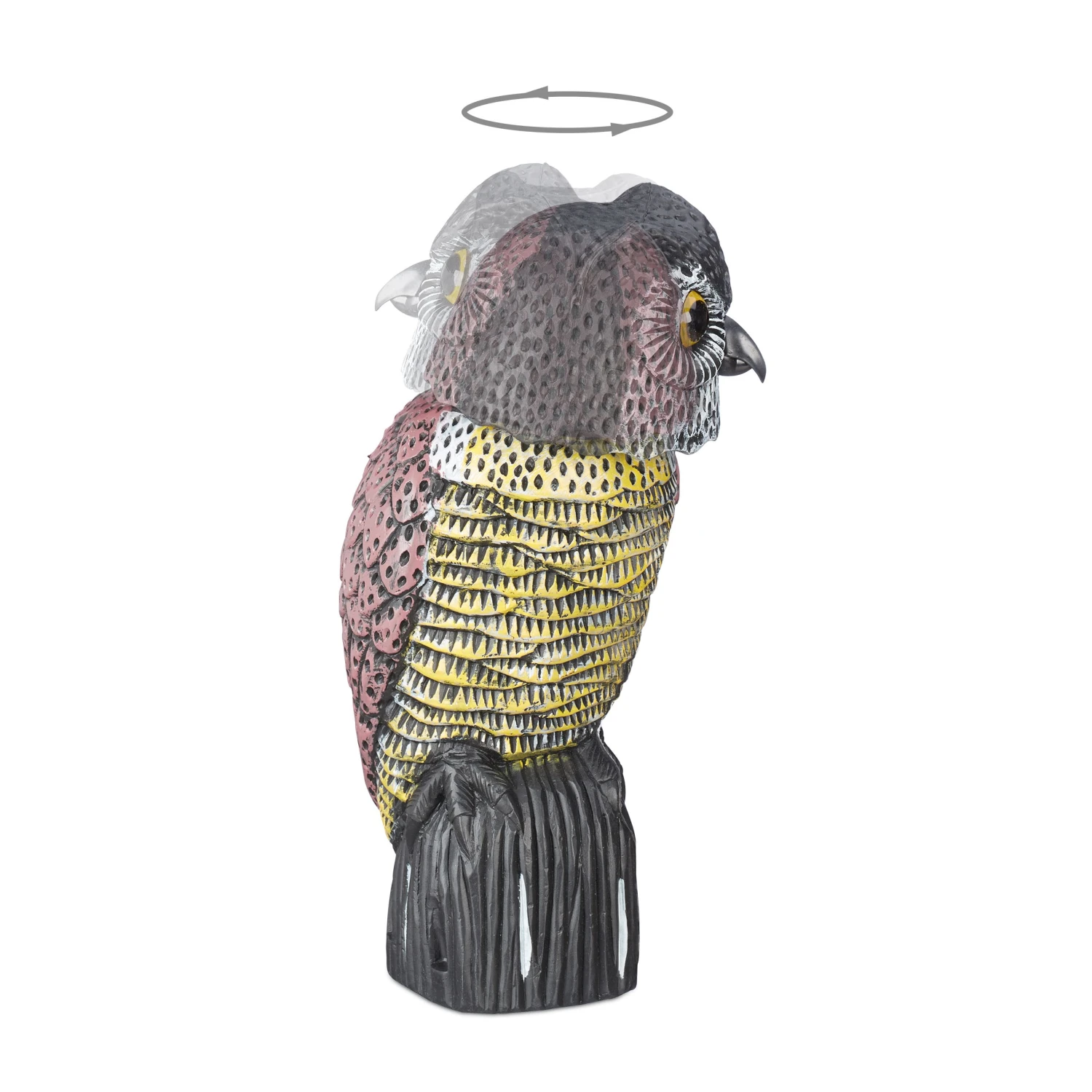 Vogelschreck Eule In Bunt 8 Vogelschreck Eule In Bunt – Bild 6