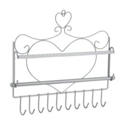 Wand Schmuckhalter In Silber - (B)36,5x (H)30 X (T)3,5 Cm