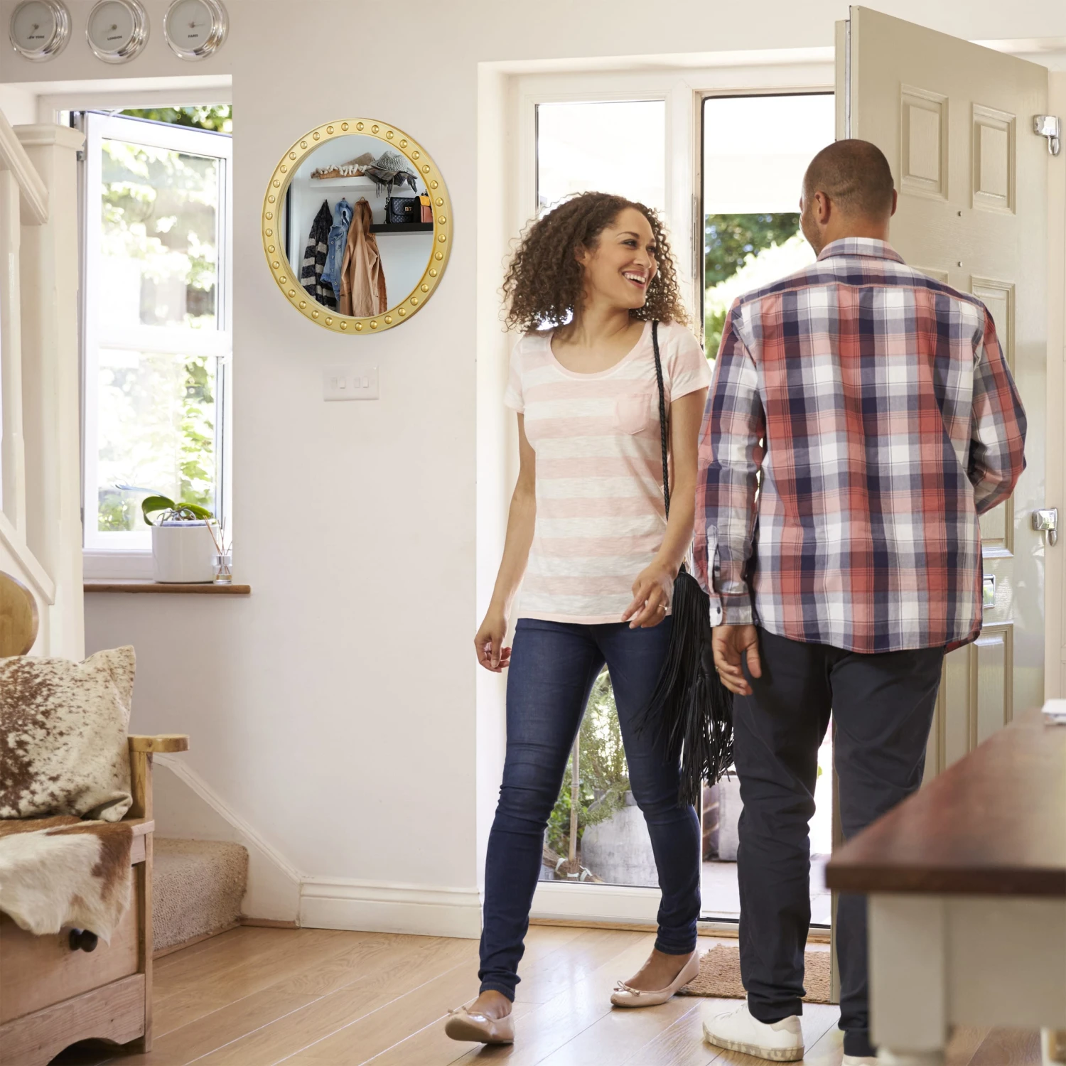 Wandspiegel In Silber - Ø 50,5 Cm 5 Wandspiegel In Silber - Ø 50,5 Cm – Bild 3