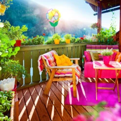 Windrad In Bunt - (B)36 X (H)85 X (T)10 Cm 14 Windrad In Bunt - (B)36 X (H)85 X (T)10 Cm -Heimdekoration relaxdays windrad in bunt b 36 x h 85 x t 10 cm 4