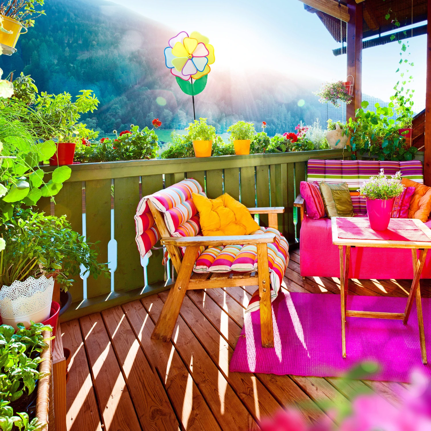 Windrad In Bunt - (B)36 X (H)85 X (T)10 Cm 7 Windrad In Bunt - (B)36 X (H)85 X (T)10 Cm – Bild 5