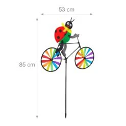 Windrad Marienkäfer In Bunt 13 Windrad Marienkäfer In Bunt -Heimdekoration relaxdays windrad marienkafer in bunt 3