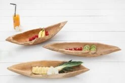 Holzschale NATURE BOAT In Natur - 60 X 10 X 20cm -Heimdekoration riess ambiente de holzschale nature boat in natur 60 x 10 x 20cm 2