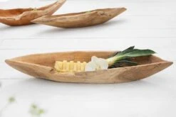 Holzschale NATURE BOAT In Natur - 60 X 10 X 20cm -Heimdekoration riess ambiente de holzschale nature boat in natur 60 x 10 x 20cm 3