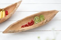 Holzschale NATURE BOAT In Natur - 60 X 10 X 20cm -Heimdekoration riess ambiente de holzschale nature boat in natur 60 x 10 x 20cm 4