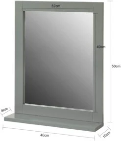 Wandspiegel In Grau - (B)40 X (H)50 X (T)10cm 10 Wandspiegel In Grau - (B)40 X (H)50 X (T)10cm -Heimdekoration sobuy wandspiegel in grau b 40 x h 50 x t 10cm 3