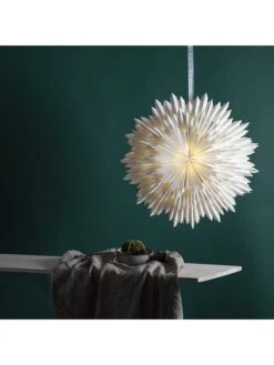 Star Trading Papierstern "Ice" In Weiß - Ø 70 Cm -Heimdekoration star trading papierstern ice in weiss o 70 cm 1