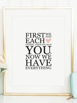 Poster / Kunstdruck "Now We Have Everything“ I Ohne Rahmen