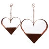 2er Set Deko Herzen Rost Bepflanzbar Zum Aufhängen In Braun -Heimdekoration unus 2er set deko herzen rost bepflanzbar zum aufhangen in braun
