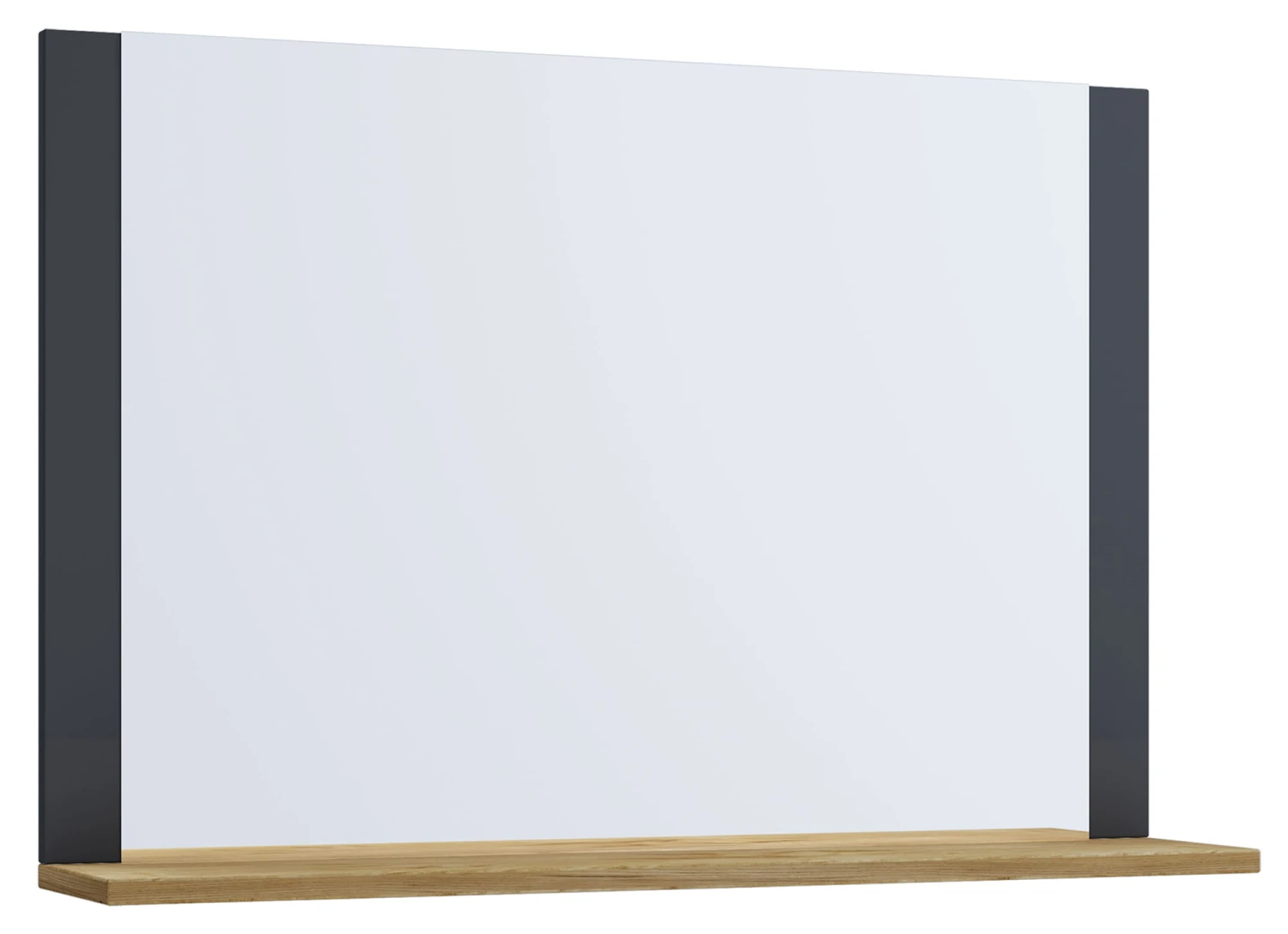 Badspiegel Wandspiegel Mit Lendas Ablage Modellbezeichnung In Anthrazit / Honig-Eiche 3 Badspiegel Wandspiegel Mit Lendas Ablage Modellbezeichnung In Anthrazit / Honig-Eiche