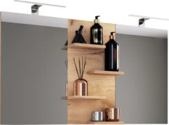 Breiter Bad Spiegel Budasi Mit Ablage Modellbezeichnung In Honig-Eiche