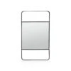 VTwonen Spiegel "Mirror In Frame" In Schwarz - (L) 60 X (B) 105cm -Heimdekoration vtwonen spiegel mirror in frame in schwarz l 60 x b 105cm