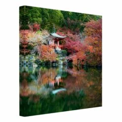 Leinwandbild - Daigo Ji Tempel Im Herbst In Rot 14 Leinwandbild - Daigo Ji Tempel Im Herbst In Rot -Heimdekoration wallart leinwandbild daigo ji tempel im herbst in rot 4