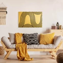 Leinwandbild Gold - Geometrische Wellen Schwarz Weiß I In Schwarz-Weiß 14 Leinwandbild Gold - Geometrische Wellen Schwarz Weiß I In Schwarz-Weiß -Heimdekoration wallart leinwandbild gold geometrische wellen schwarz weiss i in schwarz weiss 3