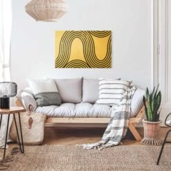 Leinwandbild Gold - Geometrische Wellen Schwarz Weiß I In Schwarz-Weiß 15 Leinwandbild Gold - Geometrische Wellen Schwarz Weiß I In Schwarz-Weiß -Heimdekoration wallart leinwandbild gold geometrische wellen schwarz weiss i in schwarz weiss 4