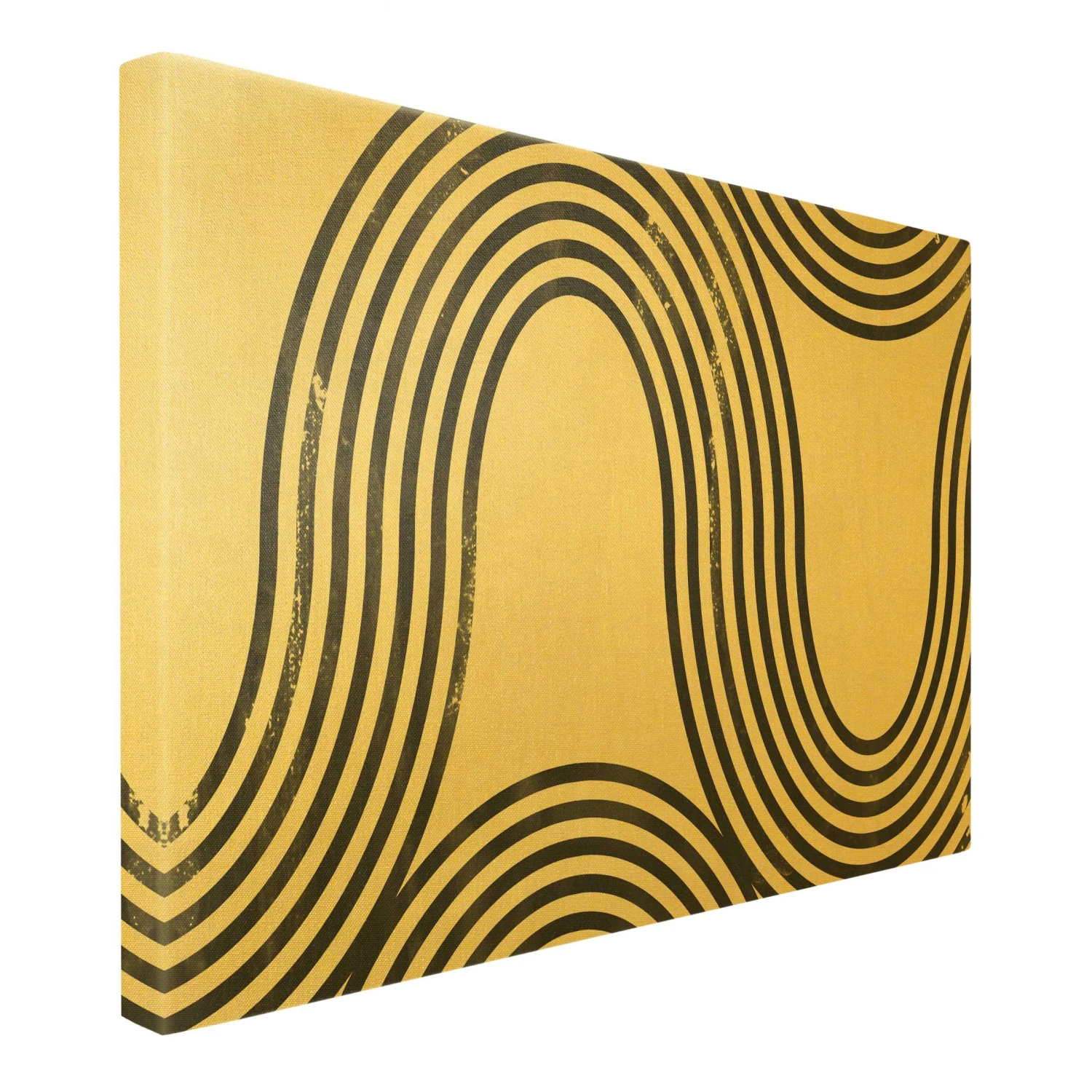 Leinwandbild Gold - Geometrische Wellen Schwarz Weiß I In Schwarz-Weiß 8 Leinwandbild Gold - Geometrische Wellen Schwarz Weiß I In Schwarz-Weiß – Bild 6