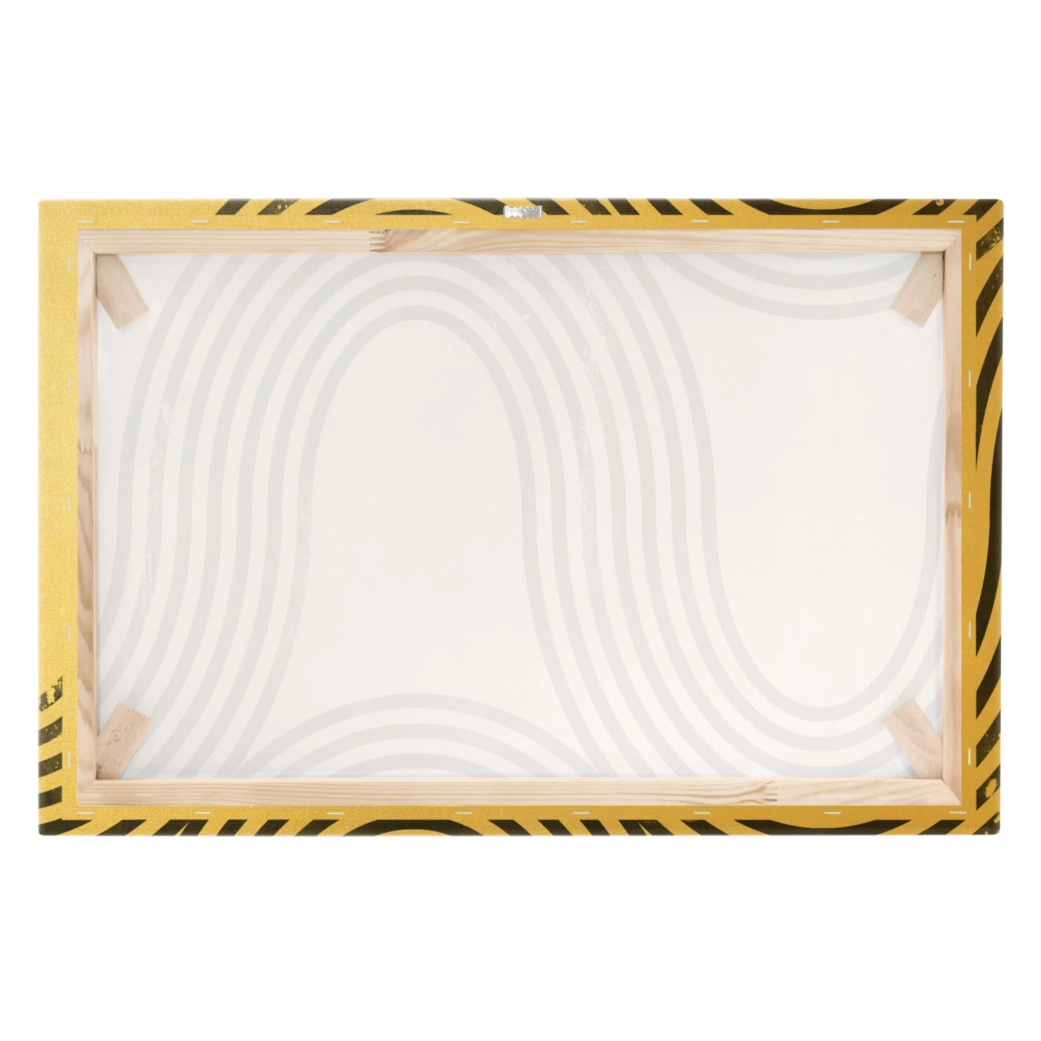 Leinwandbild Gold - Geometrische Wellen Schwarz Weiß I In Schwarz-Weiß 10 Leinwandbild Gold - Geometrische Wellen Schwarz Weiß I In Schwarz-Weiß – Bild 8