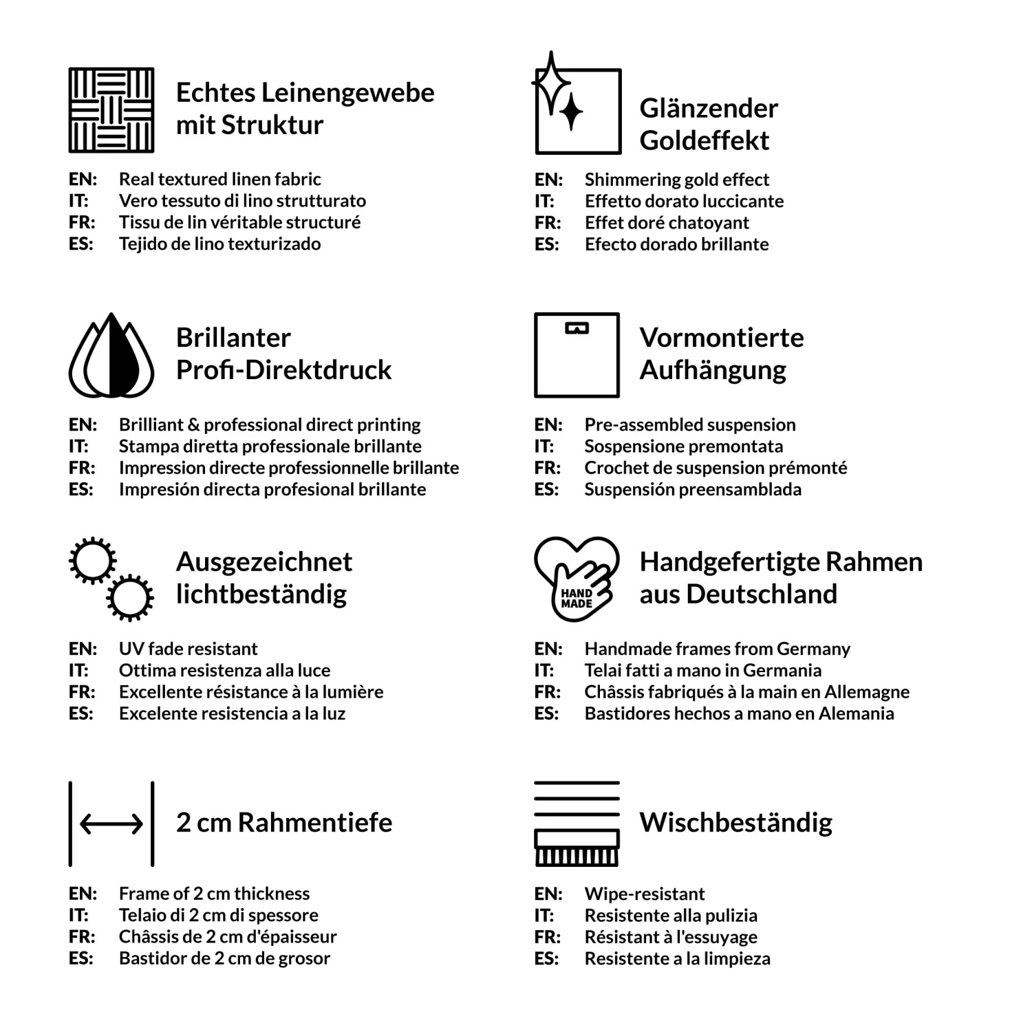 Leinwandbild Gold - Geometrische Wellen Schwarz Weiß I In Schwarz-Weiß 11 Leinwandbild Gold - Geometrische Wellen Schwarz Weiß I In Schwarz-Weiß – Bild 9