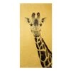 Leinwandbild Gold - Giraffen Portrait In Schwarzweiß In Schwarz-Weiß -Heimdekoration wallart leinwandbild gold giraffen portrait in schwarzweiss in schwarz weiss