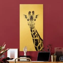 Leinwandbild Gold - Giraffen Portrait In Schwarzweiß In Schwarz-Weiß 13 Leinwandbild Gold - Giraffen Portrait In Schwarzweiß In Schwarz-Weiß -Heimdekoration wallart leinwandbild gold giraffen portrait in schwarzweiss in schwarz weiss 2
