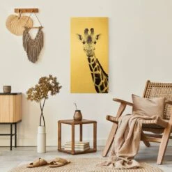 Leinwandbild Gold - Giraffen Portrait In Schwarzweiß In Schwarz-Weiß 14 Leinwandbild Gold - Giraffen Portrait In Schwarzweiß In Schwarz-Weiß -Heimdekoration wallart leinwandbild gold giraffen portrait in schwarzweiss in schwarz weiss 3