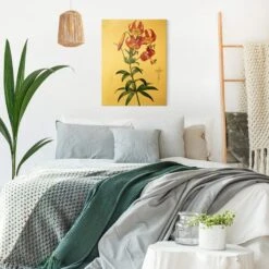 Leinwandbild Gold - Pierre Joseph Redouté - Türkenbundlilie In Pink -Heimdekoration wallart leinwandbild gold pierre joseph redoute turkenbundlilie in pink 4