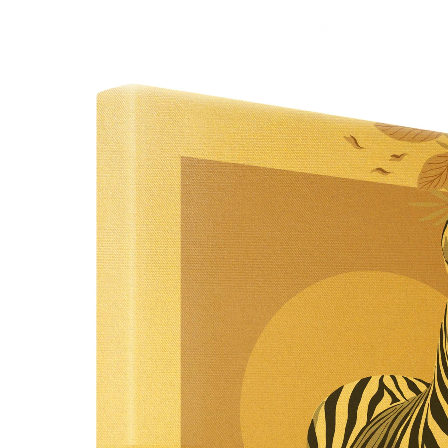 Leinwandbild Gold - Safari Tiere - Zebra In Creme-Beige 9 Leinwandbild Gold - Safari Tiere - Zebra In Creme-Beige – Bild 7