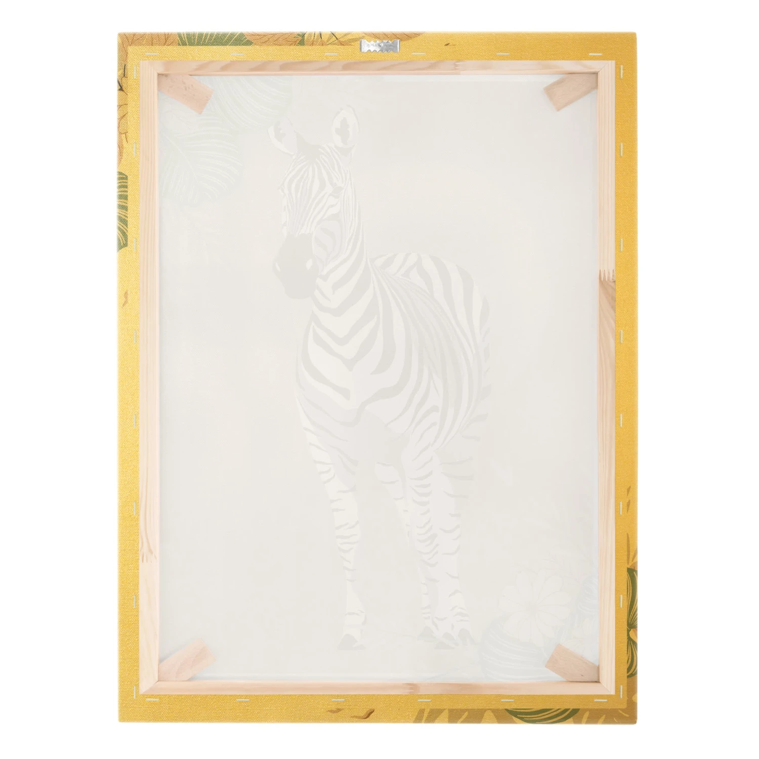 Leinwandbild Gold - Safari Tiere - Zebra In Creme-Beige 10 Leinwandbild Gold - Safari Tiere - Zebra In Creme-Beige – Bild 8