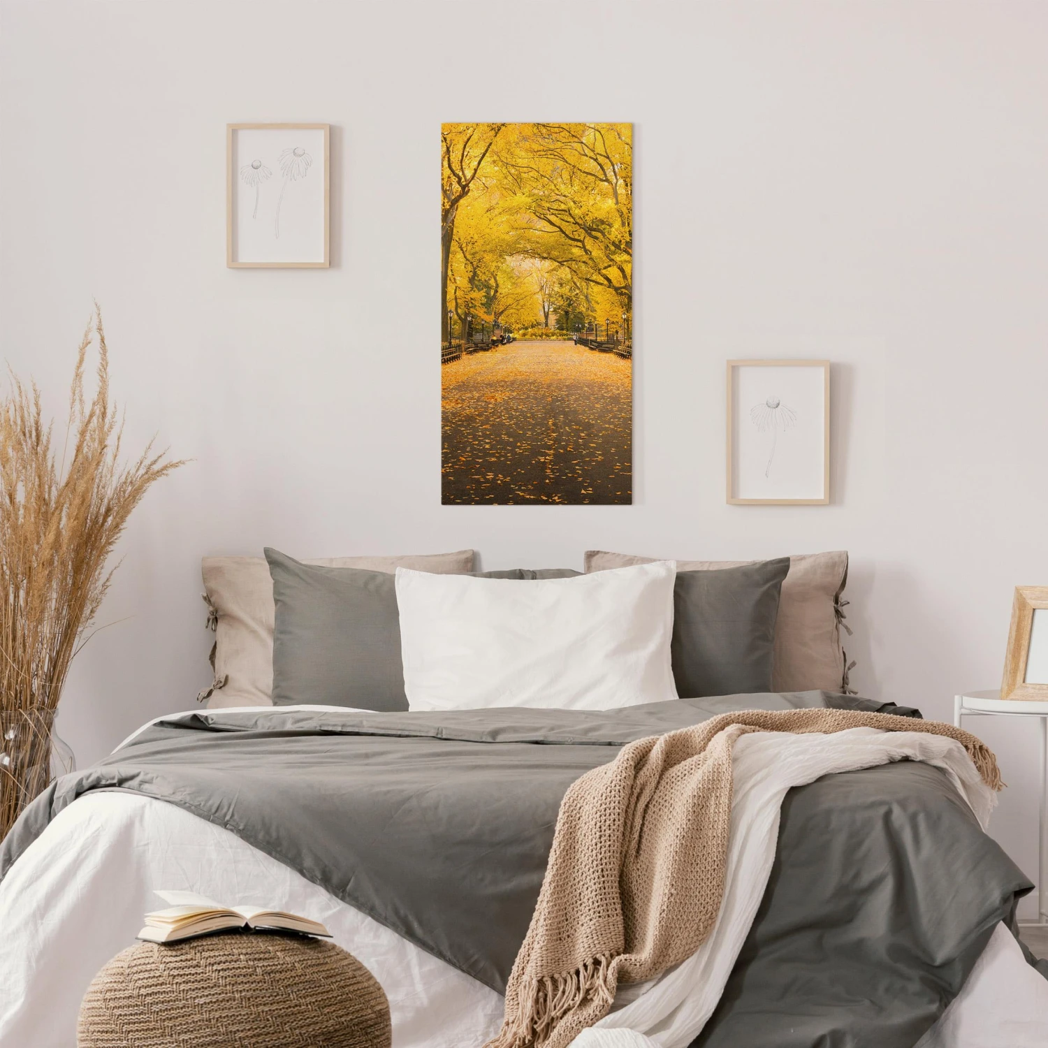 Leinwandbild - Herbst Im Central Park In Orange 5 Leinwandbild - Herbst Im Central Park In Orange – Bild 3