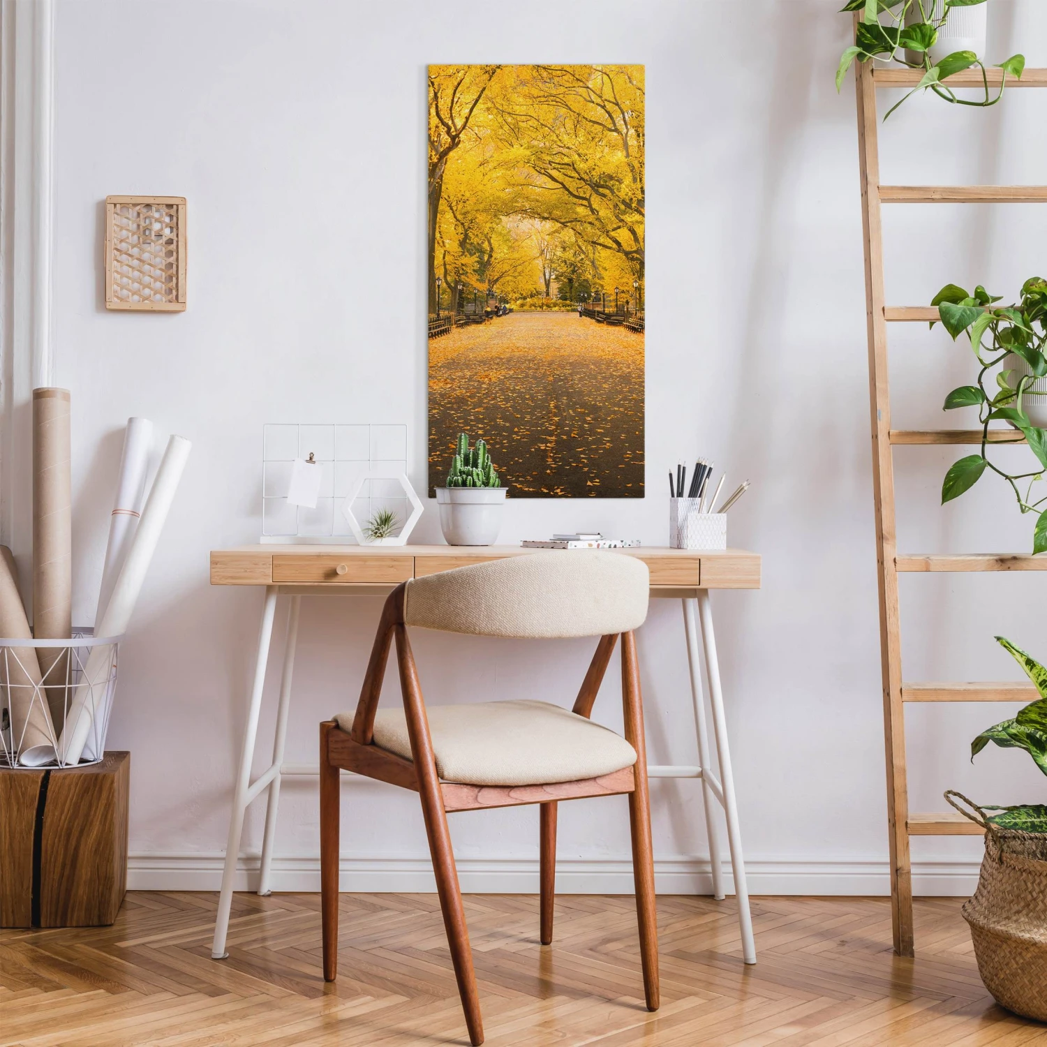 Leinwandbild - Herbst Im Central Park In Orange 6 Leinwandbild - Herbst Im Central Park In Orange – Bild 4