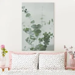 Leinwandbild - Wachsende Eukalyptuszweige In Grün 11 Leinwandbild - Wachsende Eukalyptuszweige In Grün -Heimdekoration wallart leinwandbild wachsende eukalyptuszweige in grun 1